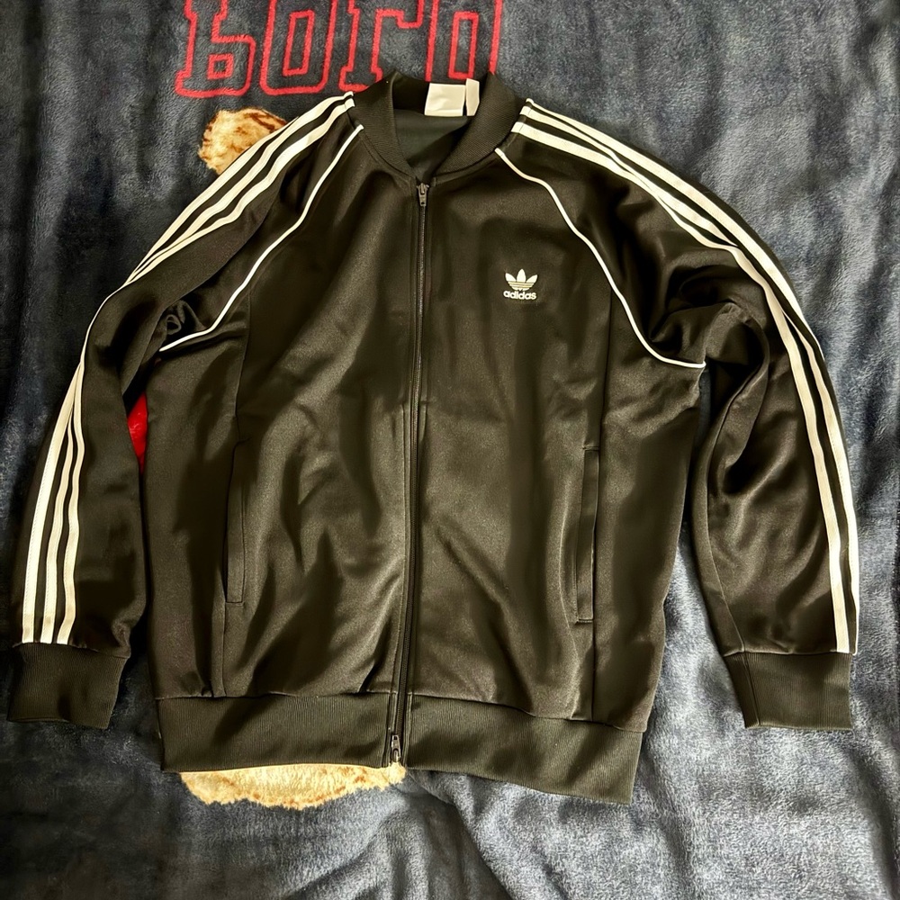 Adidas Mens XL Black Originals Adicolor Classics Superstar SST Track Jacket